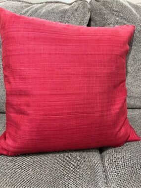 Red Decorative Throw Pillow - Newport